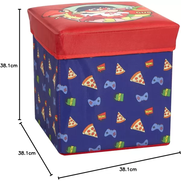 Idea Nuova Disney Minnie Mouse 3 Piece Collapsible Storage Set with Collapsible Ottoman, Bin and Figural Dome Pop Up Hamper, Pink