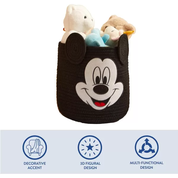 Idea Nuova Disney Winnie the Pooh Figural Rope Storage Organizer Basket, 10" H x 10" W