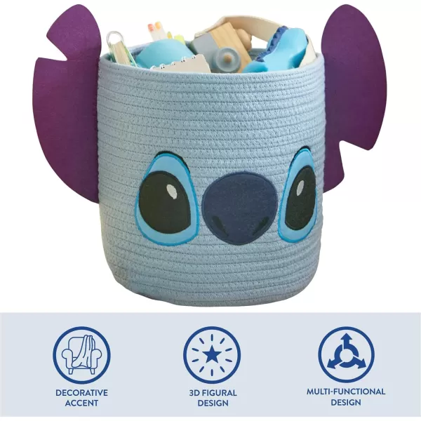 Idea Nuova Disney Winnie the Pooh Figural Rope Storage Organizer Basket, 10" H x 10" W