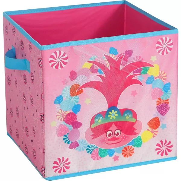 Idea Nuova DreamWorks Trolls 2 Pack Collapsible Storage 11.5" Cubes with LED Lights