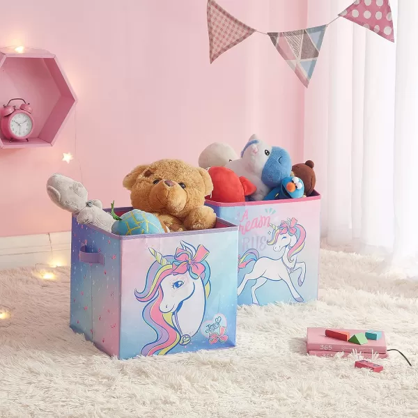 Idea Nuova DreamWorks Trolls 2 Pack Collapsible Storage 11.5" Cubes with LED Lights