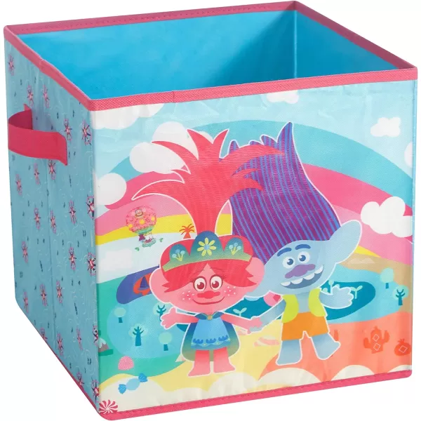Idea Nuova DreamWorks Trolls 2 Pack Collapsible Storage 11.5" Cubes with LED Lights
