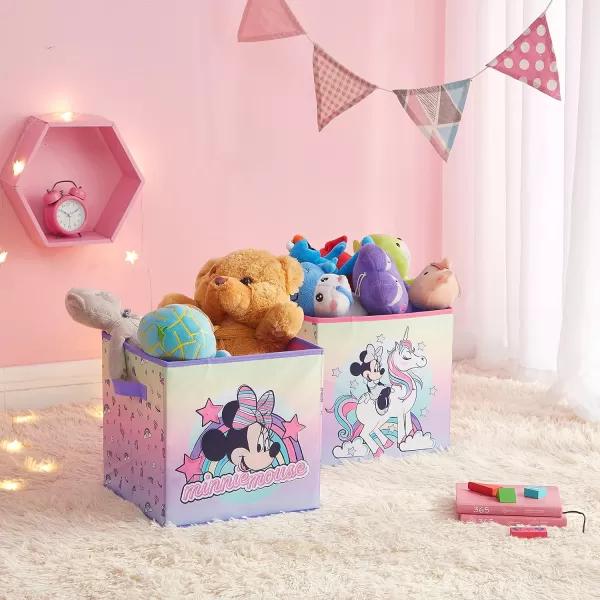 Idea Nuova DreamWorks Trolls 2 Pack Collapsible Storage 11.5" Cubes with LED Lights
