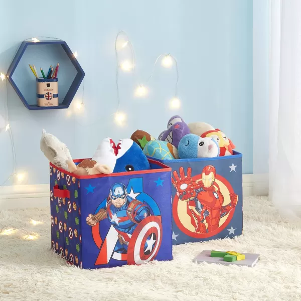 Idea Nuova DreamWorks Trolls 2 Pack Collapsible Storage 11.5" Cubes with LED Lights