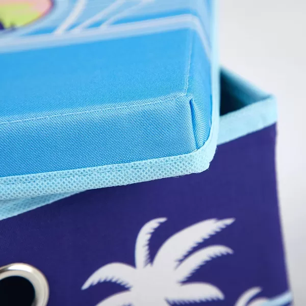 Idea Nuova Lilo and Stitch Collapsible Storage Cube with removable Lid, 10" Wx10 Hx10 D