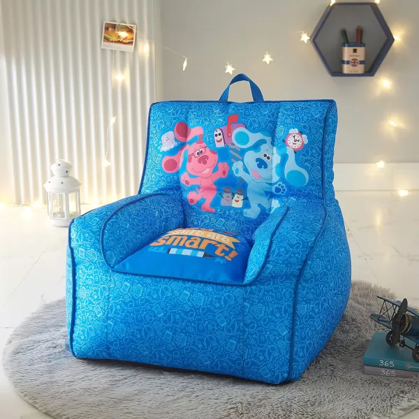 Idea Nuova Marvel Spiderman Toddler Nylon Bean Bag Chair with Piping &amp; Top Carry Handle, Large