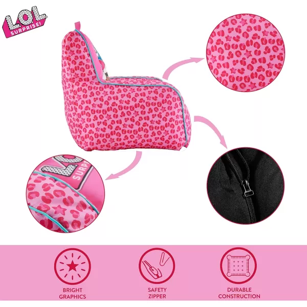 Idea Nuova Marvel Spiderman Toddler Nylon Bean Bag Chair with Piping &amp; Top Carry Handle, Large