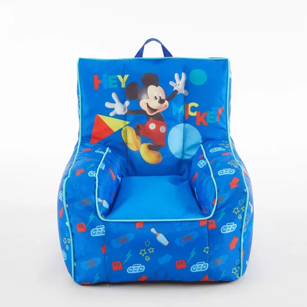 Idea Nuova Marvel Spiderman Toddler Nylon Bean Bag Chair with Piping &amp; Top Carry Handle, Large