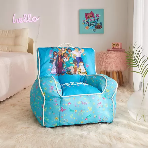 Idea Nuova Marvel Spiderman Toddler Nylon Bean Bag Chair with Piping &amp; Top Carry Handle, Large
