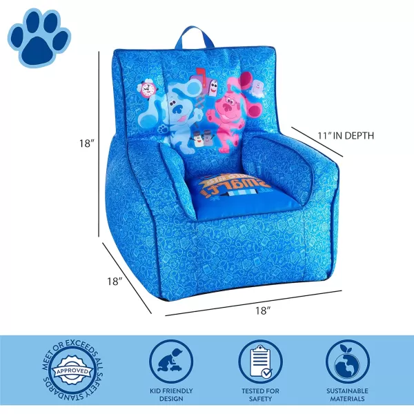 Idea Nuova Marvel Spiderman Toddler Nylon Bean Bag Chair with Piping &amp; Top Carry Handle, Large
