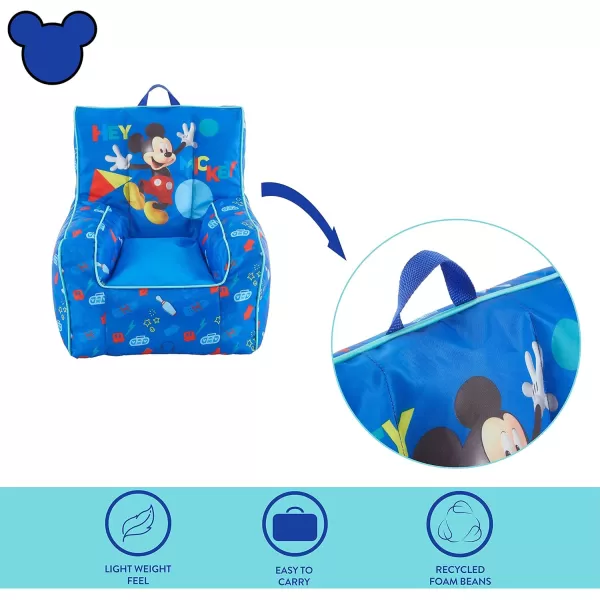 Idea Nuova Marvel Spiderman Toddler Nylon Bean Bag Chair with Piping &amp; Top Carry Handle, Large