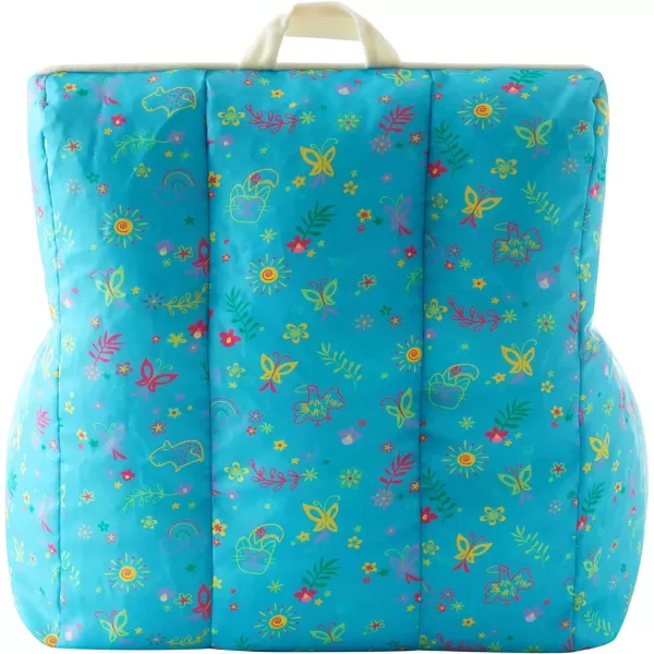 Idea Nuova Marvel Spiderman Toddler Nylon Bean Bag Chair with Piping &amp; Top Carry Handle, Large