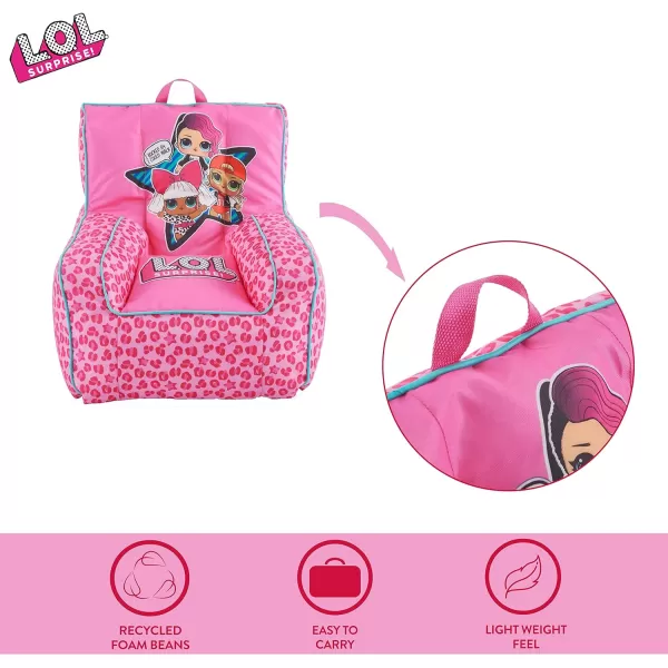 Idea Nuova Marvel Spiderman Toddler Nylon Bean Bag Chair with Piping &amp; Top Carry Handle, Large