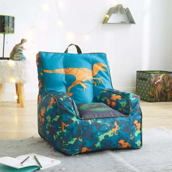 Idea Nuova Marvel Spiderman Toddler Nylon Bean Bag Chair with Piping &amp; Top Carry Handle, Large