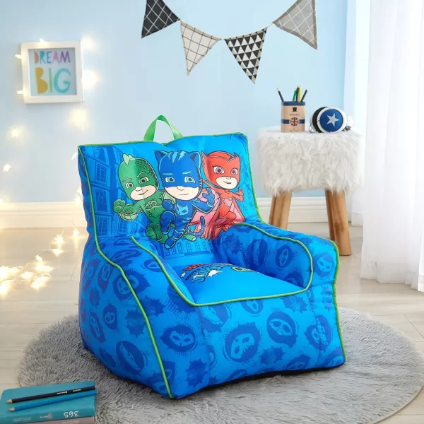 Idea Nuova Marvel Spiderman Toddler Nylon Bean Bag Chair with Piping &amp; Top Carry Handle, Large