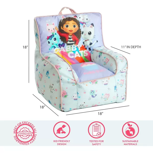 Idea Nuova Marvel Spiderman Toddler Nylon Bean Bag Chair with Piping &amp; Top Carry Handle, Large