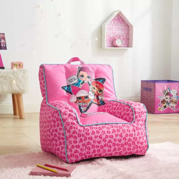 Idea Nuova Marvel Spiderman Toddler Nylon Bean Bag Chair with Piping &amp; Top Carry Handle, Large