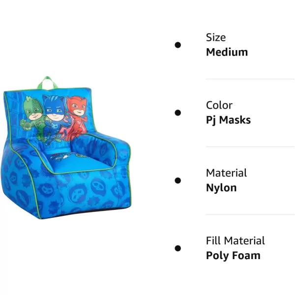 Idea Nuova Marvel Spiderman Toddler Nylon Bean Bag Chair with Piping &amp; Top Carry Handle, Large