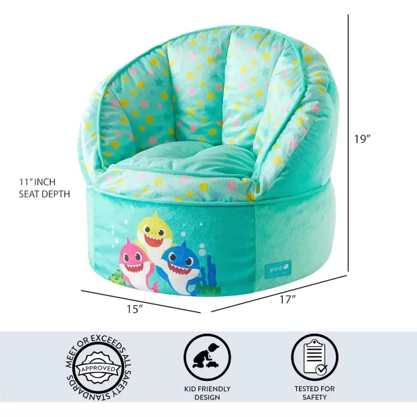 Idea Nuova Marvel Spidey and His Amazing Friends Blue Round Bean Bag Chair for Kids, Ages 3+, Large