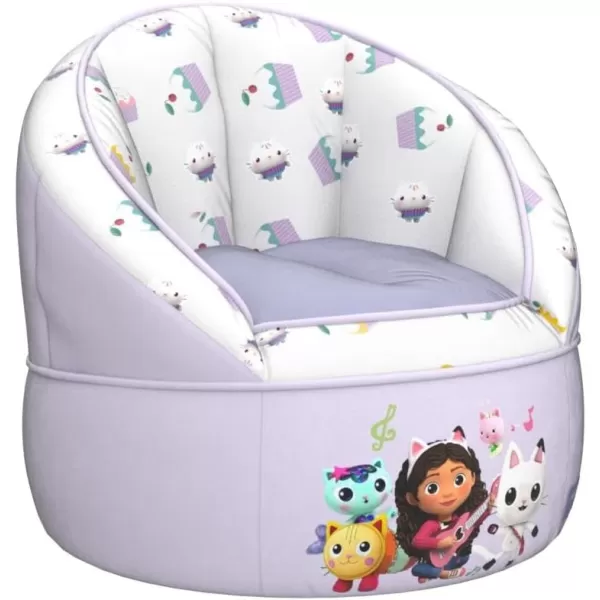 Idea Nuova Marvel Spidey and His Amazing Friends Blue Round Bean Bag Chair for Kids, Ages 3+, Large
