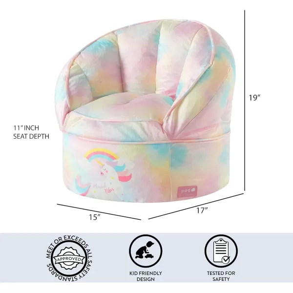 Idea Nuova Marvel Spidey and His Amazing Friends Blue Round Bean Bag Chair for Kids, Ages 3+, Large