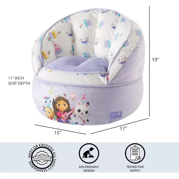 Idea Nuova Marvel Spidey and His Amazing Friends Blue Round Bean Bag Chair for Kids, Ages 3+, Large