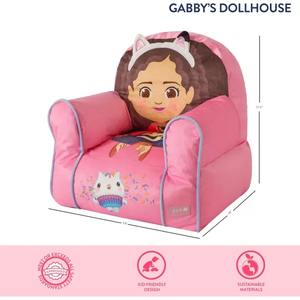 Idea Nuova Minnie Mouse Figural Sherpa Trim Bean Bag Chair, Small, Pink