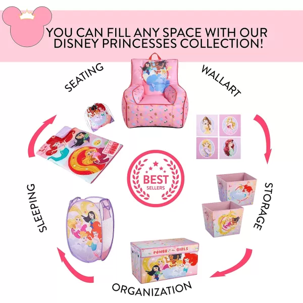 Idea Nuova Minnie Mouse Figural Sherpa Trim Bean Bag Chair, Small, Pink