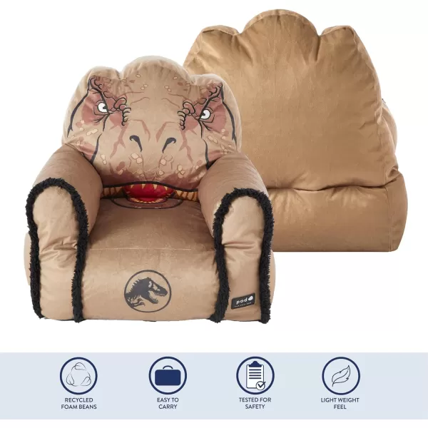 Idea Nuova Minnie Mouse Figural Sherpa Trim Bean Bag Chair, Small, Pink