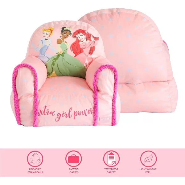 Idea Nuova Minnie Mouse Figural Sherpa Trim Bean Bag Chair, Small, Pink