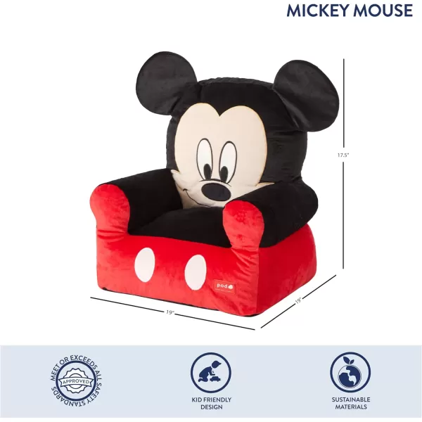 Idea Nuova Minnie Mouse Figural Sherpa Trim Bean Bag Chair, Small, Pink