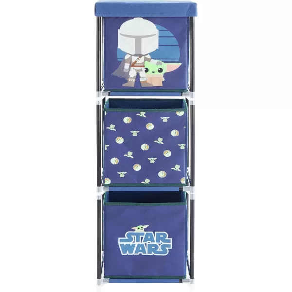 Idea Nuova Nickelodeon Jojo Siwa 3 Tier Fabric Storage Organizer with 3 Cubes and Removable Lid