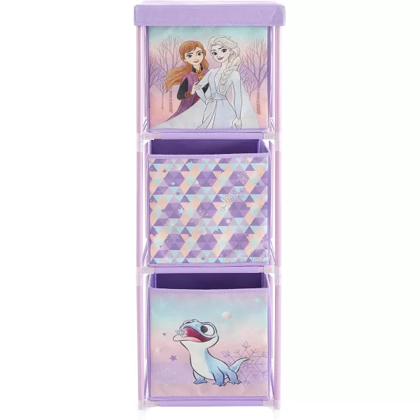Idea Nuova Nickelodeon Jojo Siwa 3 Tier Fabric Storage Organizer with 3 Cubes and Removable Lid