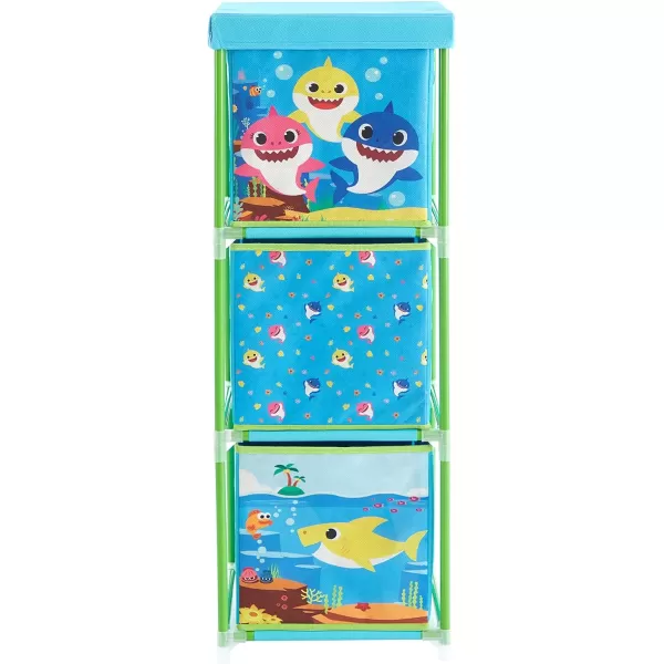 Idea Nuova Nickelodeon Jojo Siwa 3 Tier Fabric Storage Organizer with 3 Cubes and Removable Lid