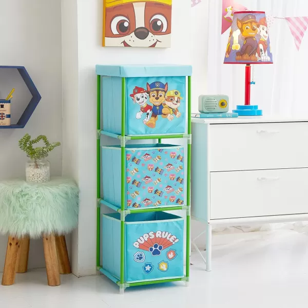 Idea Nuova Nickelodeon Jojo Siwa 3 Tier Fabric Storage Organizer with 3 Cubes and Removable Lid