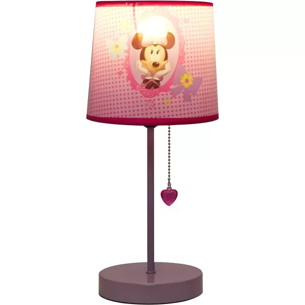 Idea Nuova Paw Patrol Chase, Rubble and Marshall Stick Table Kids Lamp with Pull Chain, Themed Printed Decorative Shade