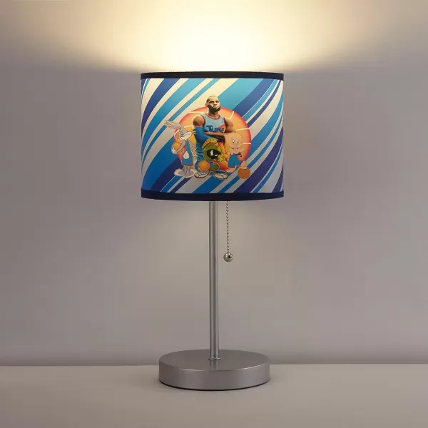Idea Nuova Paw Patrol Chase, Rubble and Marshall Stick Table Kids Lamp with Pull Chain, Themed Printed Decorative Shade