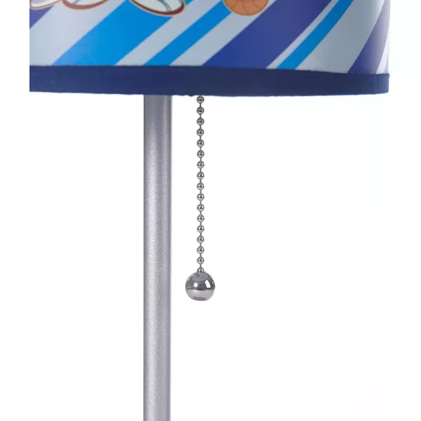 Idea Nuova Paw Patrol Chase, Rubble and Marshall Stick Table Kids Lamp with Pull Chain, Themed Printed Decorative Shade