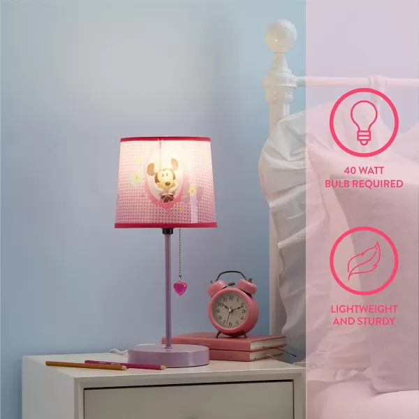 Idea Nuova Paw Patrol Chase, Rubble and Marshall Stick Table Kids Lamp with Pull Chain, Themed Printed Decorative Shade