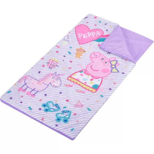 Idea Nuova Peppa Pig Sleepover Purse &amp; Eye Mask Set, Pink 46"x26"