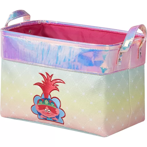 Idea Nuova Ryan's World Rectangular Storage Bin with Gold Trim and Handles , Red