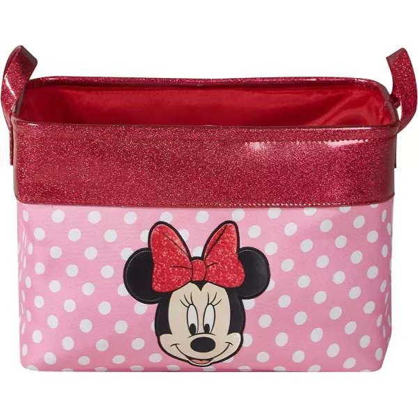 Idea Nuova Ryan's World Rectangular Storage Bin with Gold Trim and Handles , Red