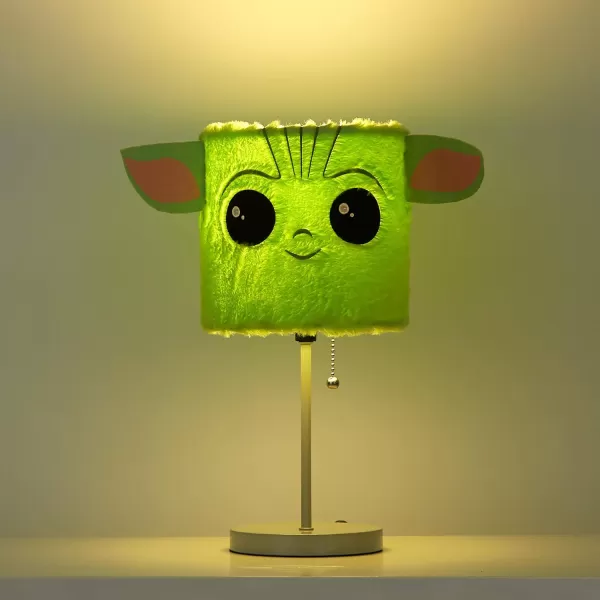Idea Nuova Star Wars: The Mandalorian The Child Plush Shade Table Lamp, Green