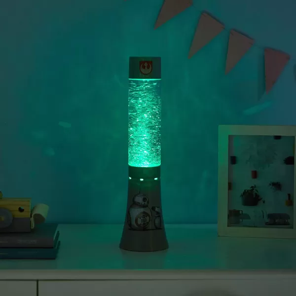 Lucas Star Wars Decorative BB8 Glitter Volcano Accent Novelty Lamp and Nightlight
