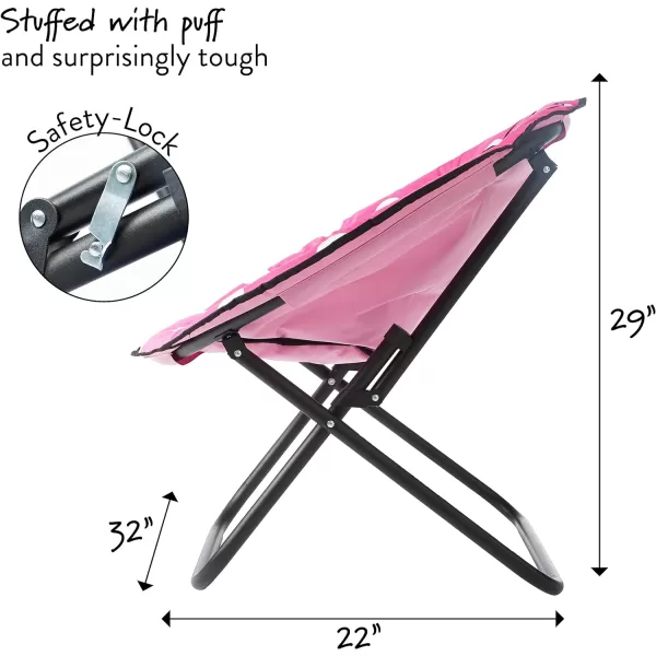 Marvel Avengers Captain America Plush Folding Saucer Chair with 32" Folding and Metal Frame for Kids,Teens,Adults