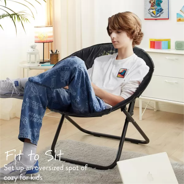 Marvel Avengers Captain America Plush Folding Saucer Chair with 32" Folding and Metal Frame for Kids,Teens,Adults