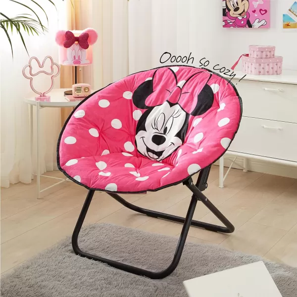 Marvel Avengers Captain America Plush Folding Saucer Chair with 32" Folding and Metal Frame for Kids,Teens,Adults