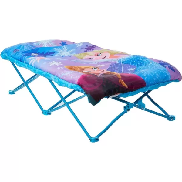 Disney Frozen 2 Foldable Slumber Cot with Detachable Printed Sleeping Bag Featuring Anna &amp; Elsa, Ages 3+