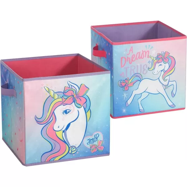 Idea Nuova DreamWorks Trolls 2 Pack Collapsible Storage 11.5" Cubes with LED Lights