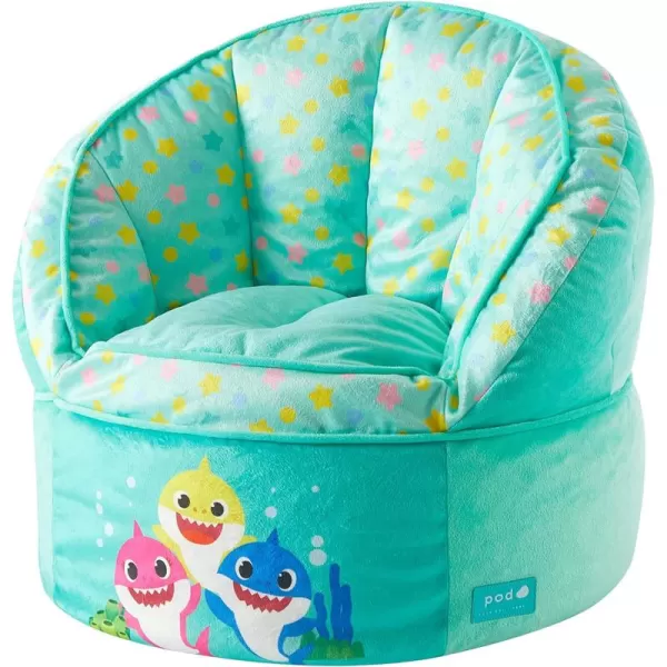 Idea Nuova Marvel Spidey and His Amazing Friends Blue Round Bean Bag Chair for Kids, Ages 3+, Large